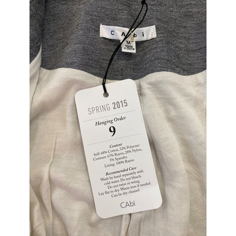 NWT CAbi Shrunken Moto Blazer Jacket M in Gunmetal Gray #211 MSRP$158 - Picture 11 of 16